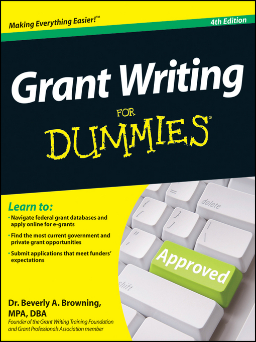 Cover image for Grant Writing For Dummies